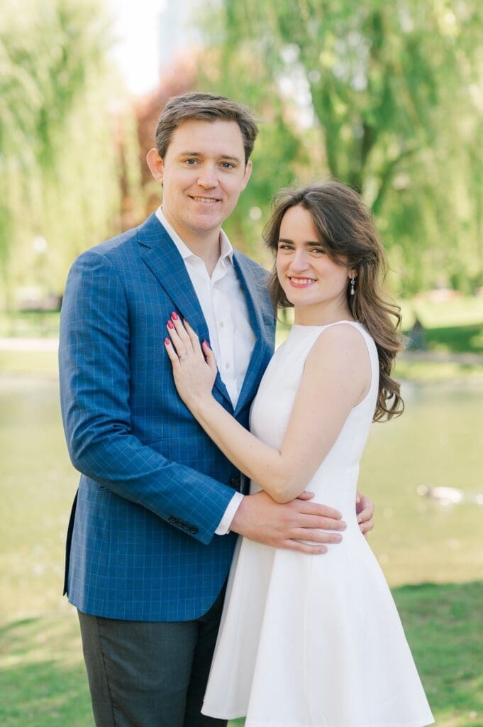 Brandon and Julia standing for a portrait