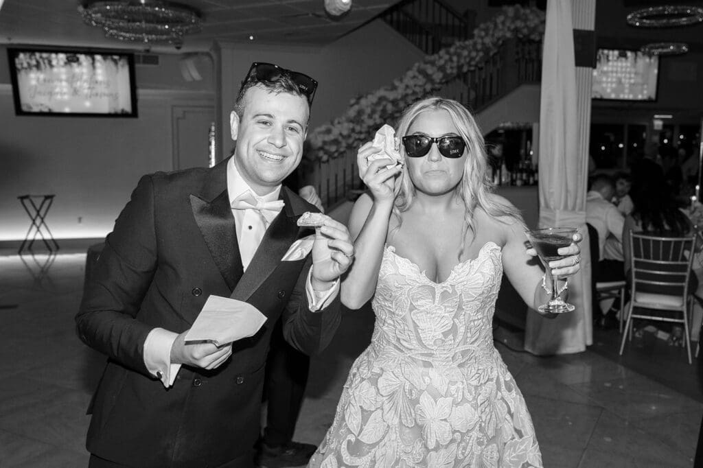 Jacquie and Thomas get a cannoli on the dance floor. 