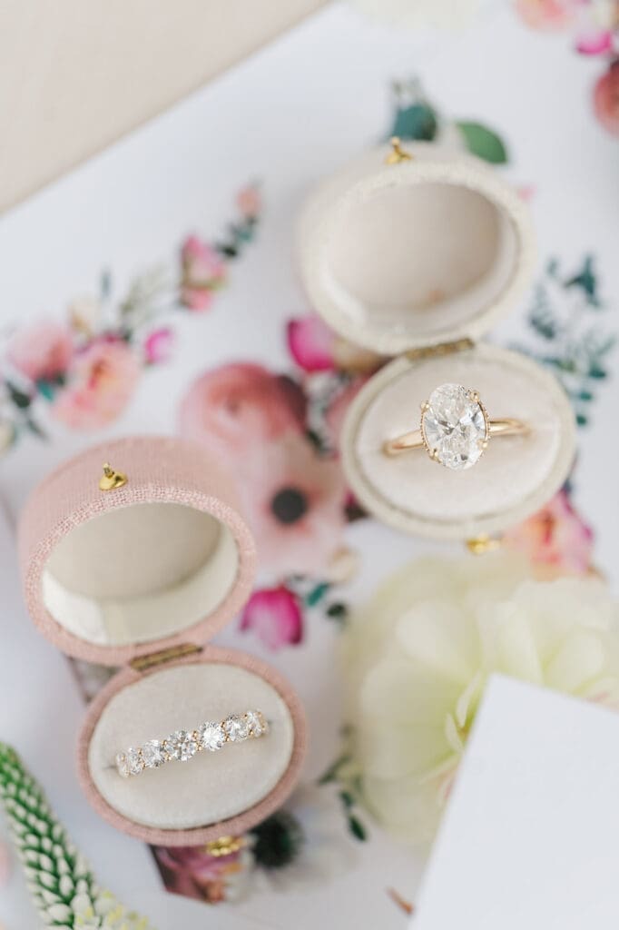 Macro photos of wedding rings